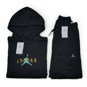 Air Jordan 2 Piece Gamma Sweatsuit Men's Brooklyn Fleece Tracksuit Gift Set NWT